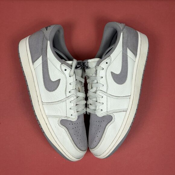 Jordan Other - Nike Air Jordan 1 Retro Low OG Atmosphere Grey Sail CZ0790-101 Men's Size 9